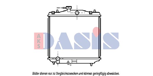 AKS DASIS Радиатор, охлаждение двигателя 350130N